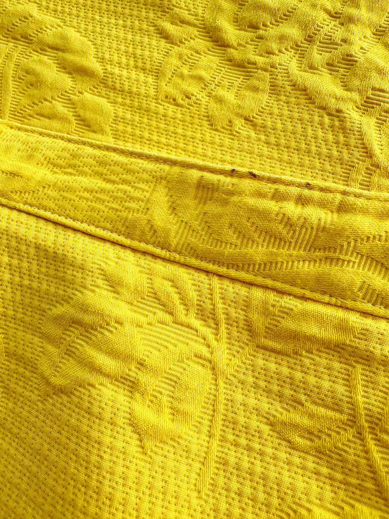 Gele jacquard kokerrok
