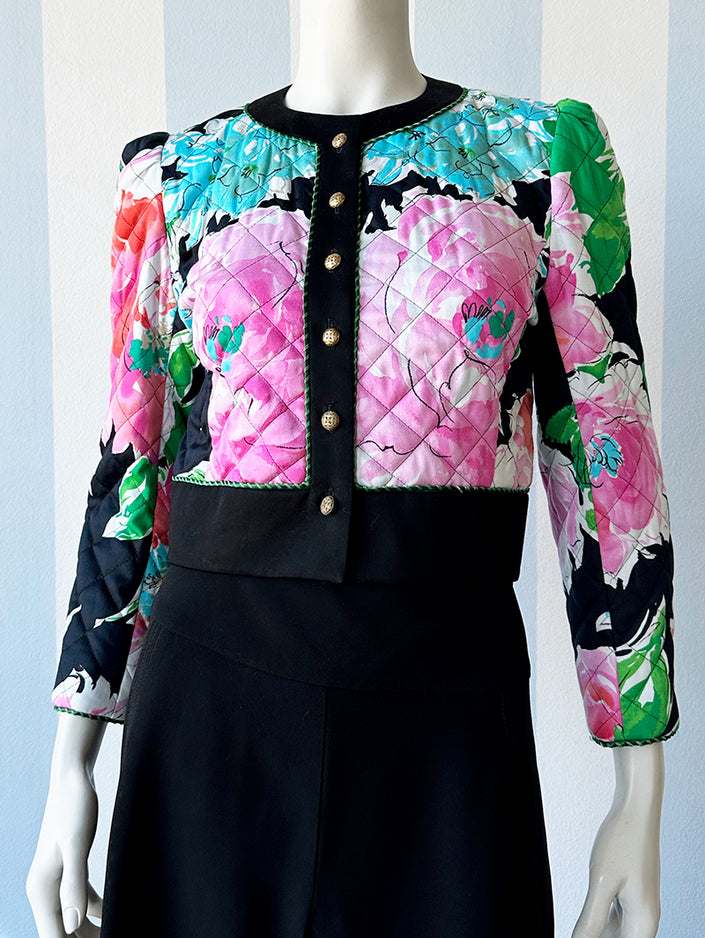 Floral cropped jasje