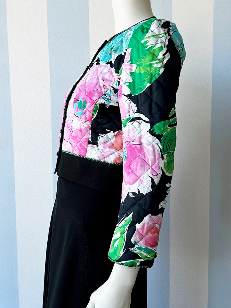 Floral cropped jasje