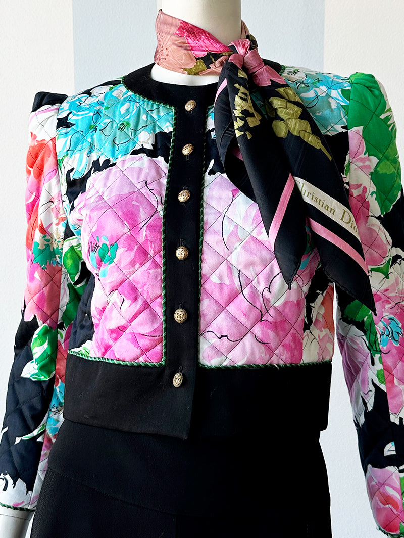 Floral cropped jasje