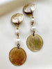 Gouden statement clip oorbellen
