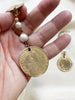 Gouden statement clip oorbellen