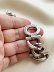 Chunky zilveren designer armband