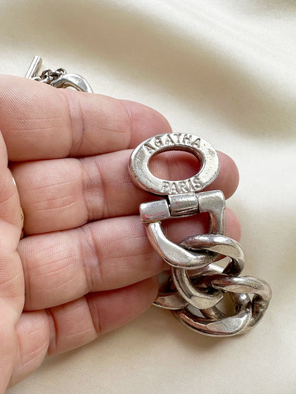 Chunky zilveren designer armband
