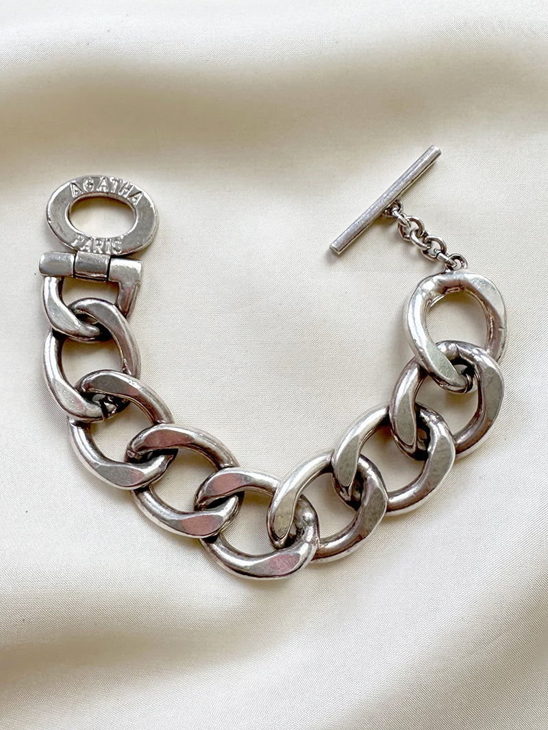 Chunky zilveren designer armband