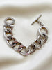 Chunky zilveren designer armband