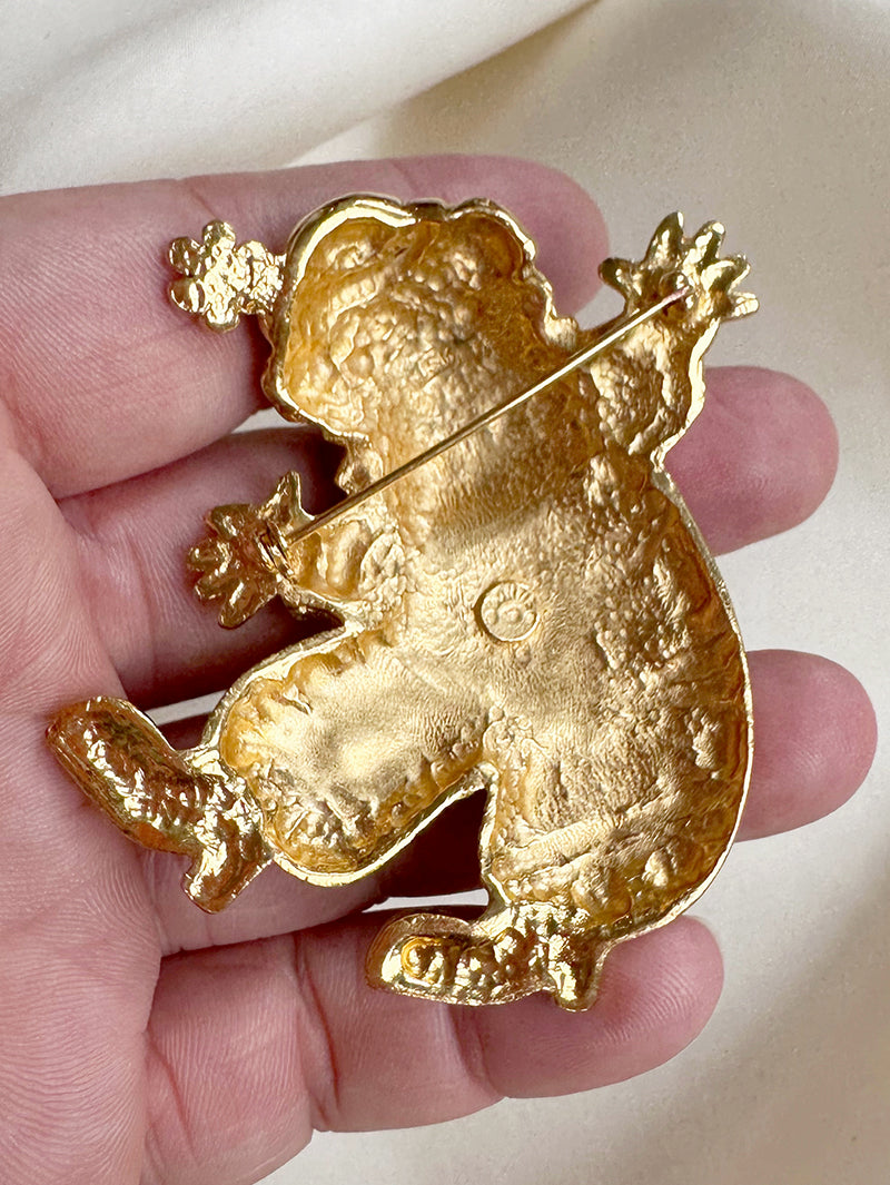 Grote clown designer broche