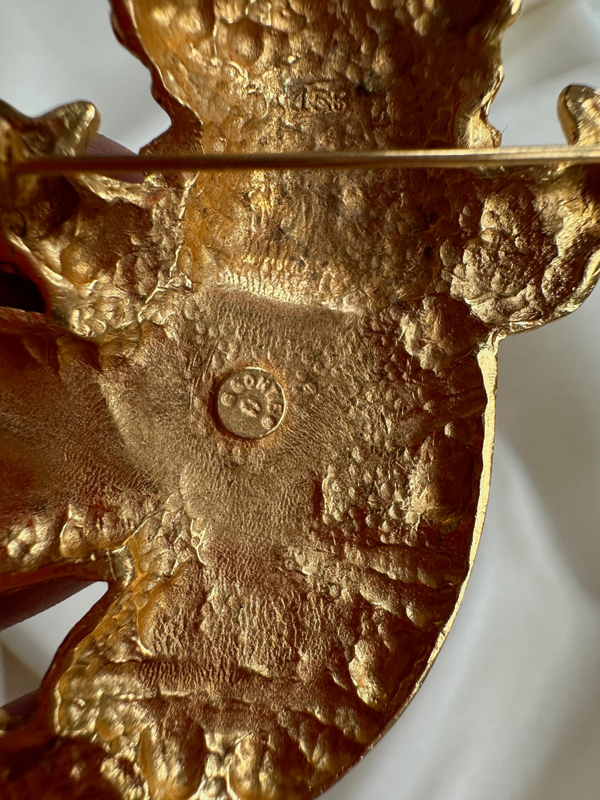 Grote clown designer broche