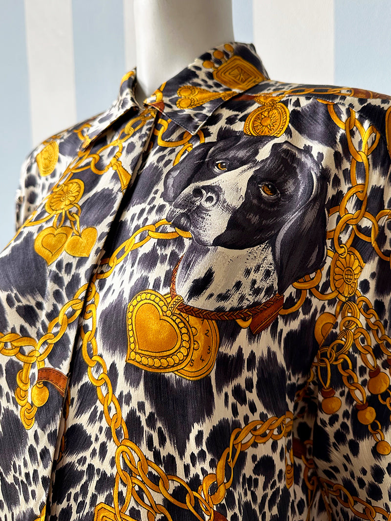 Zijden designer blouse