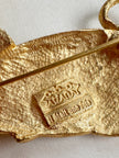 Vergulde muis designer broche