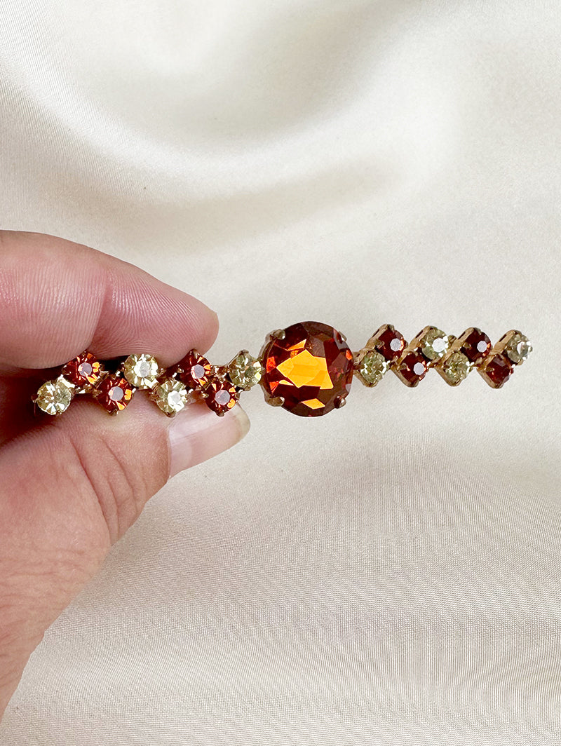 Lange strass broche