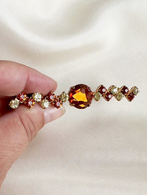 Lange strass broche