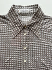 70s monogram blouse