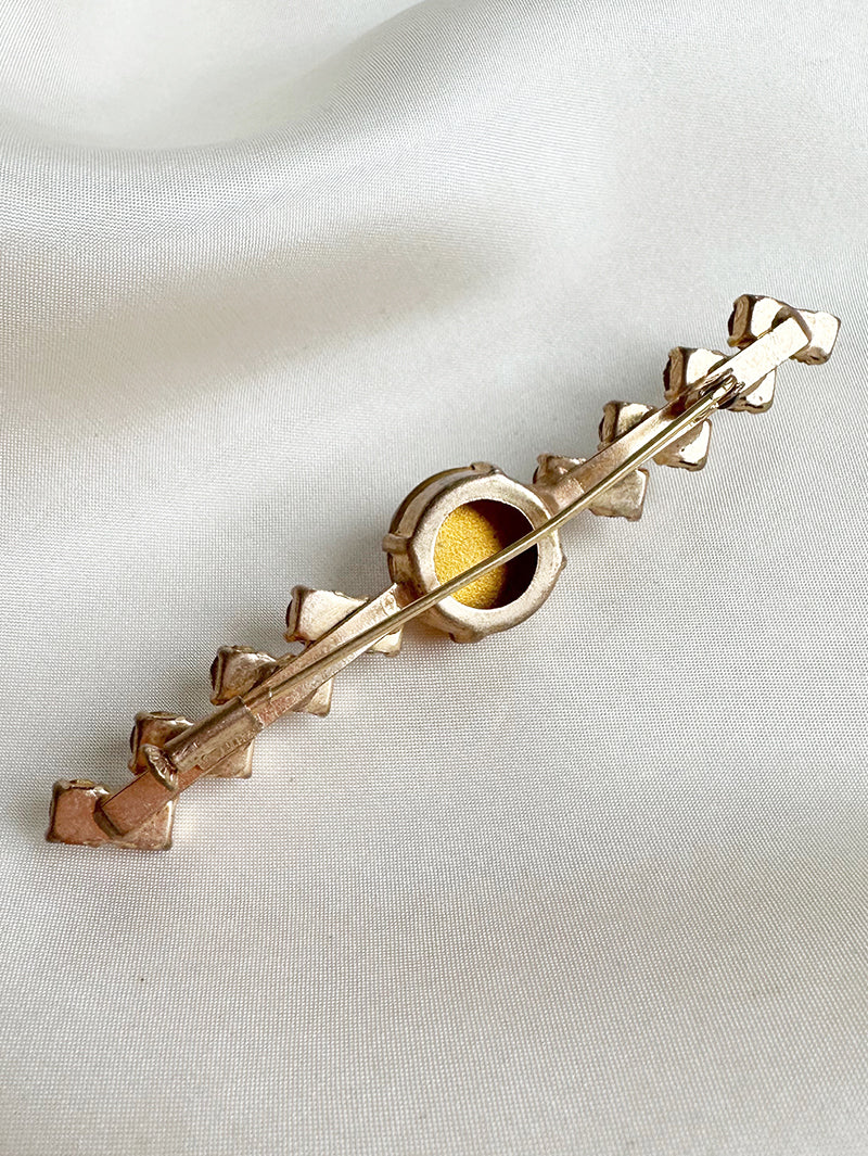Lange strass broche
