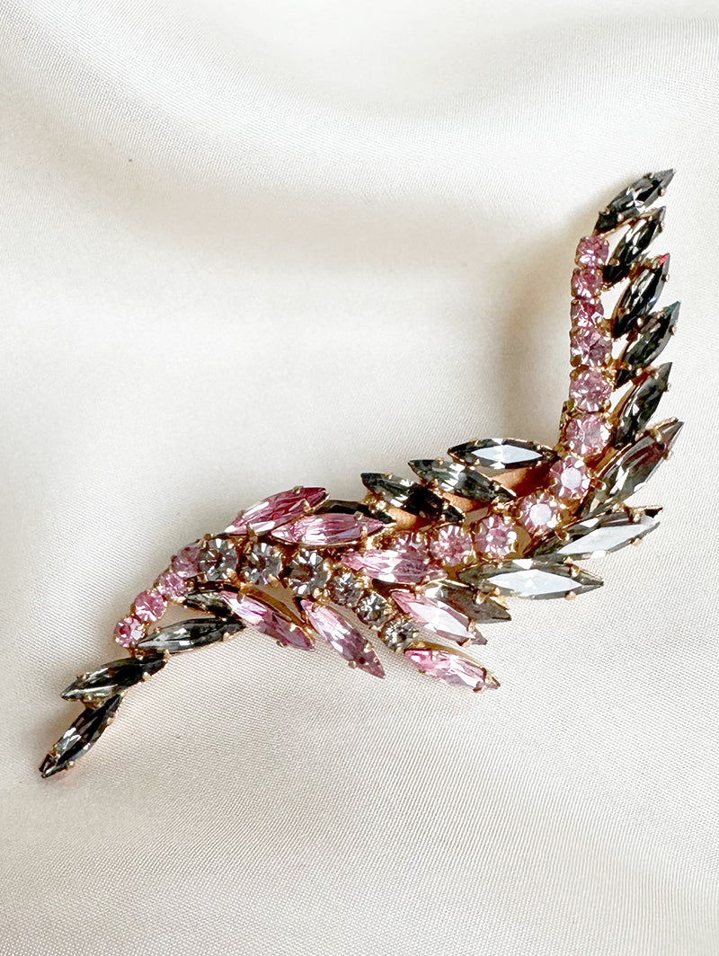 Grote strass broche