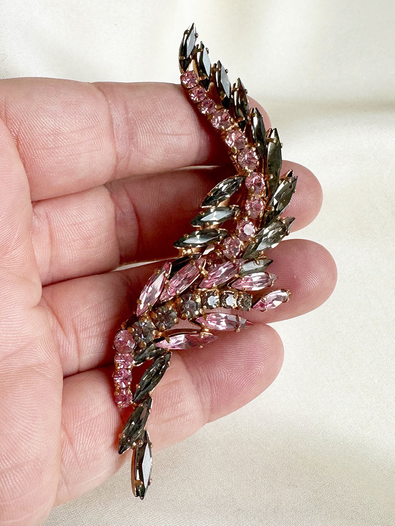 Grote strass broche