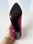 Roze leren designer pumps | 39
