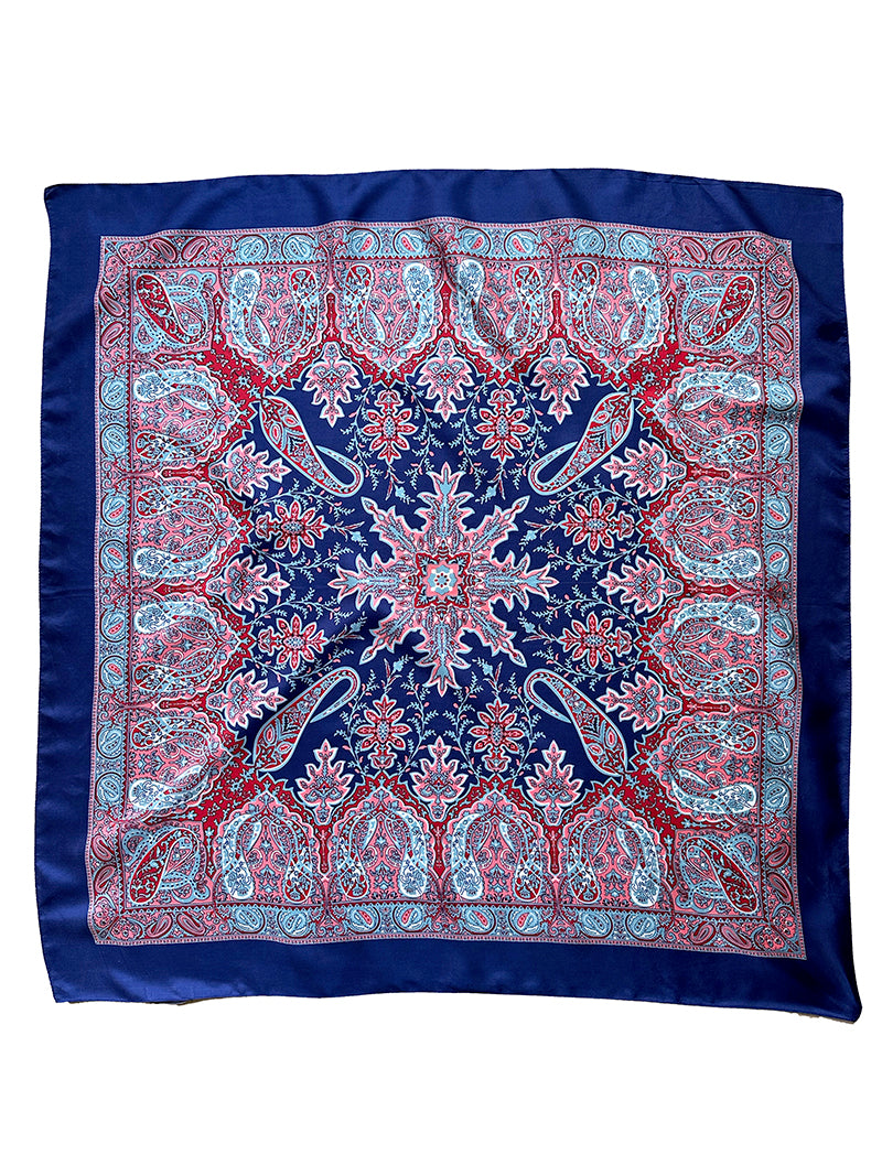 Zijden sjaal met paisley-motief