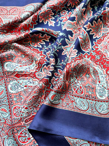 Zijden sjaal met paisley-motief