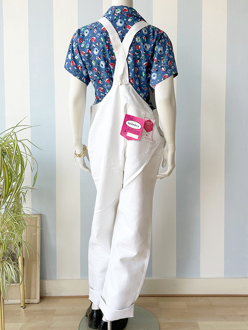 Witte katoenen tuinbroek