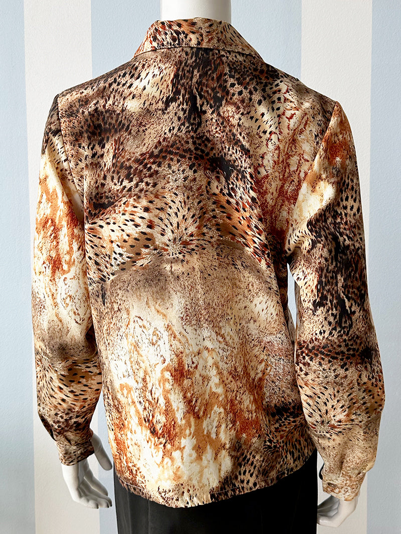 Blouse met dierenprint