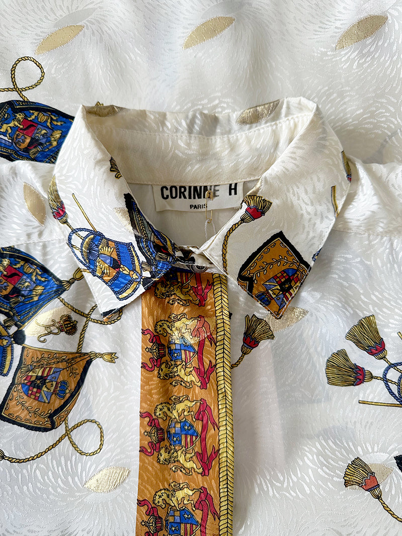 Blouse met uniform-dessin