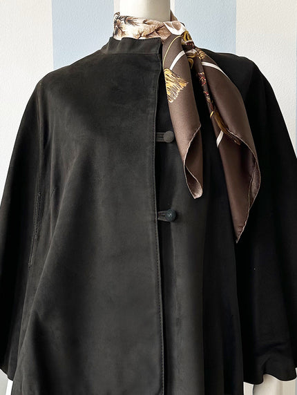 Zwart leren capeje