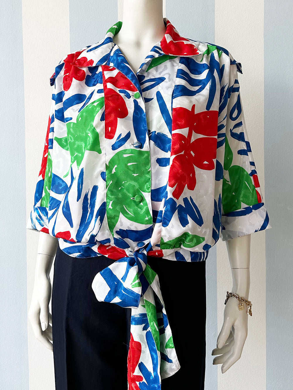 Matisse print strikblouse