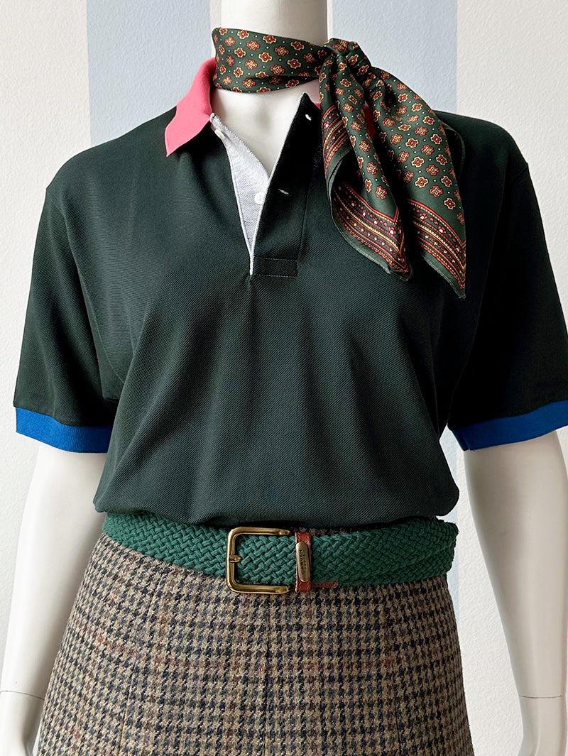 Donkergroene polo