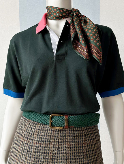 Donkergroene polo