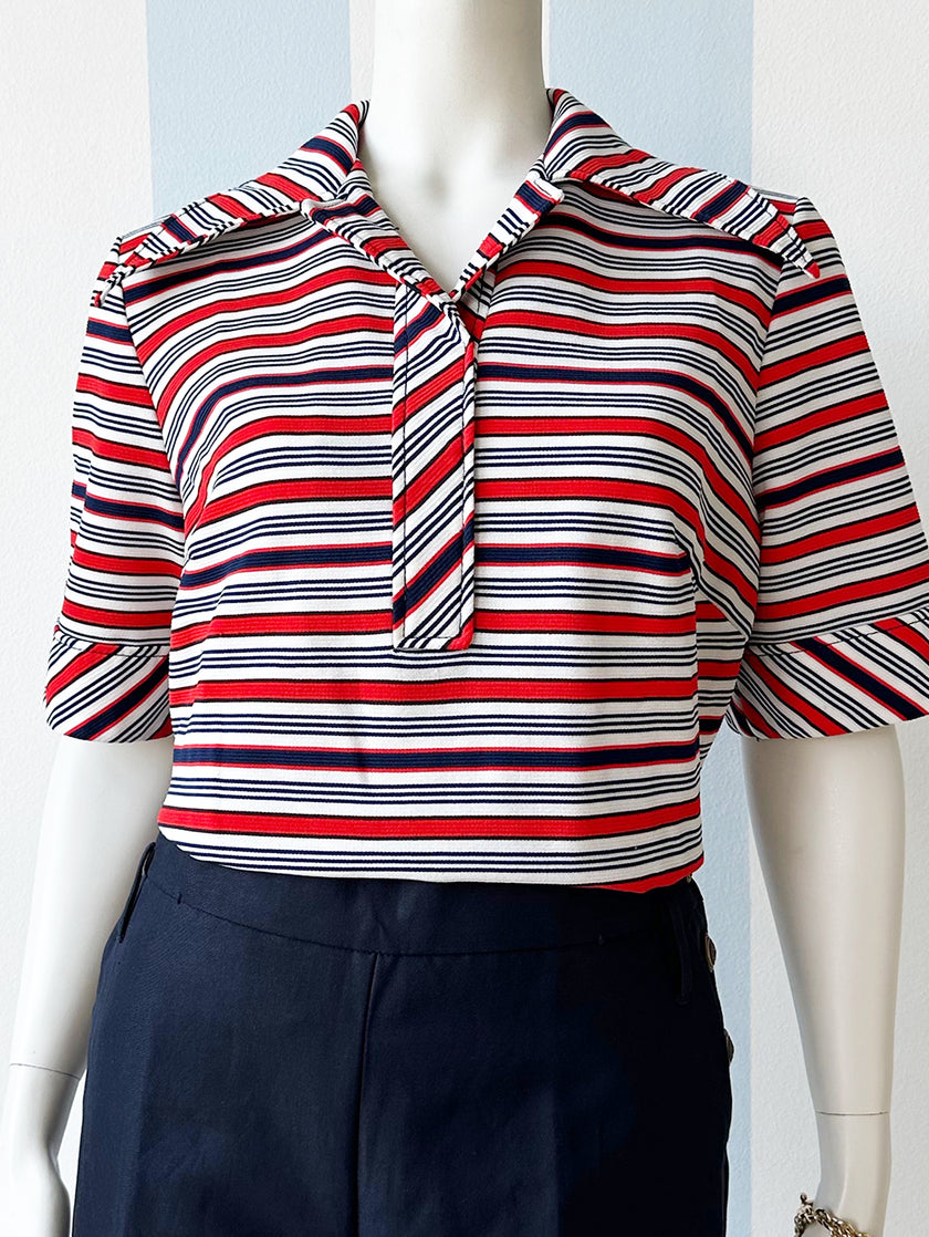 Gestreepte 70s top