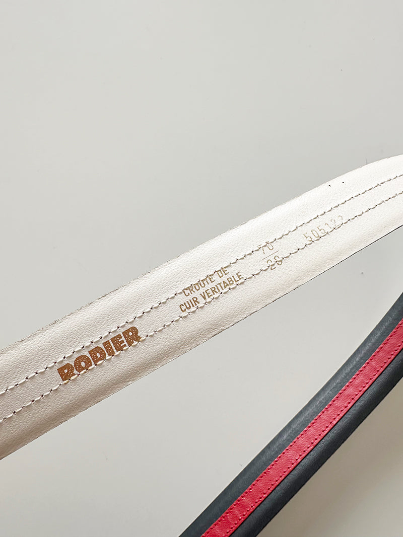 Zwart/rode designer ceintuur