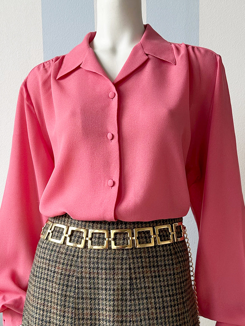 Roze 70s blouse