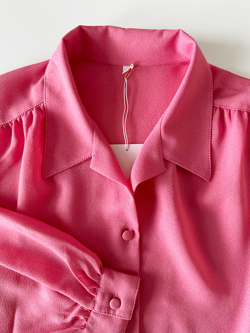 Roze 70s blouse