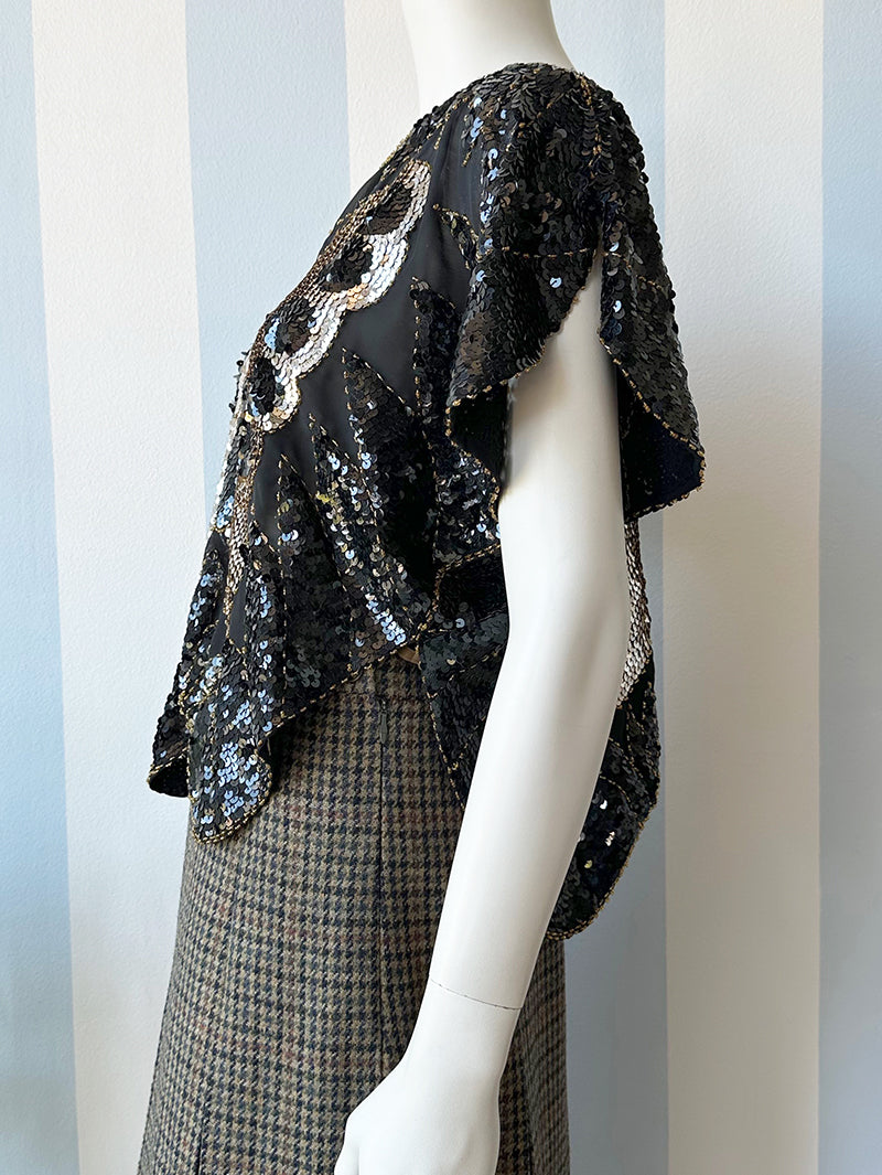 Vlinder paillettentop