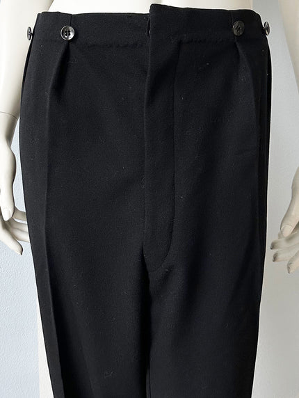 Zwarte wollen broek