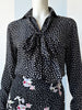 Zijden strikblouse