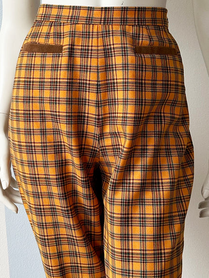 Oranje ruiten broek