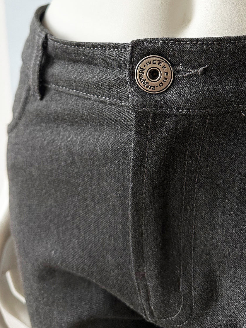 Grijze designer skinny broek