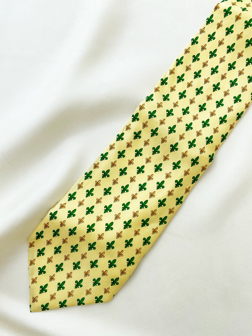 Zijden Fleur de Lis stropdas