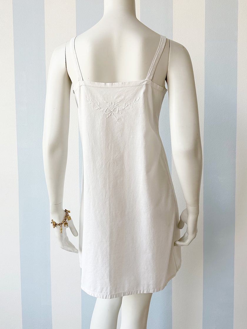 Wit lang brocante hemd