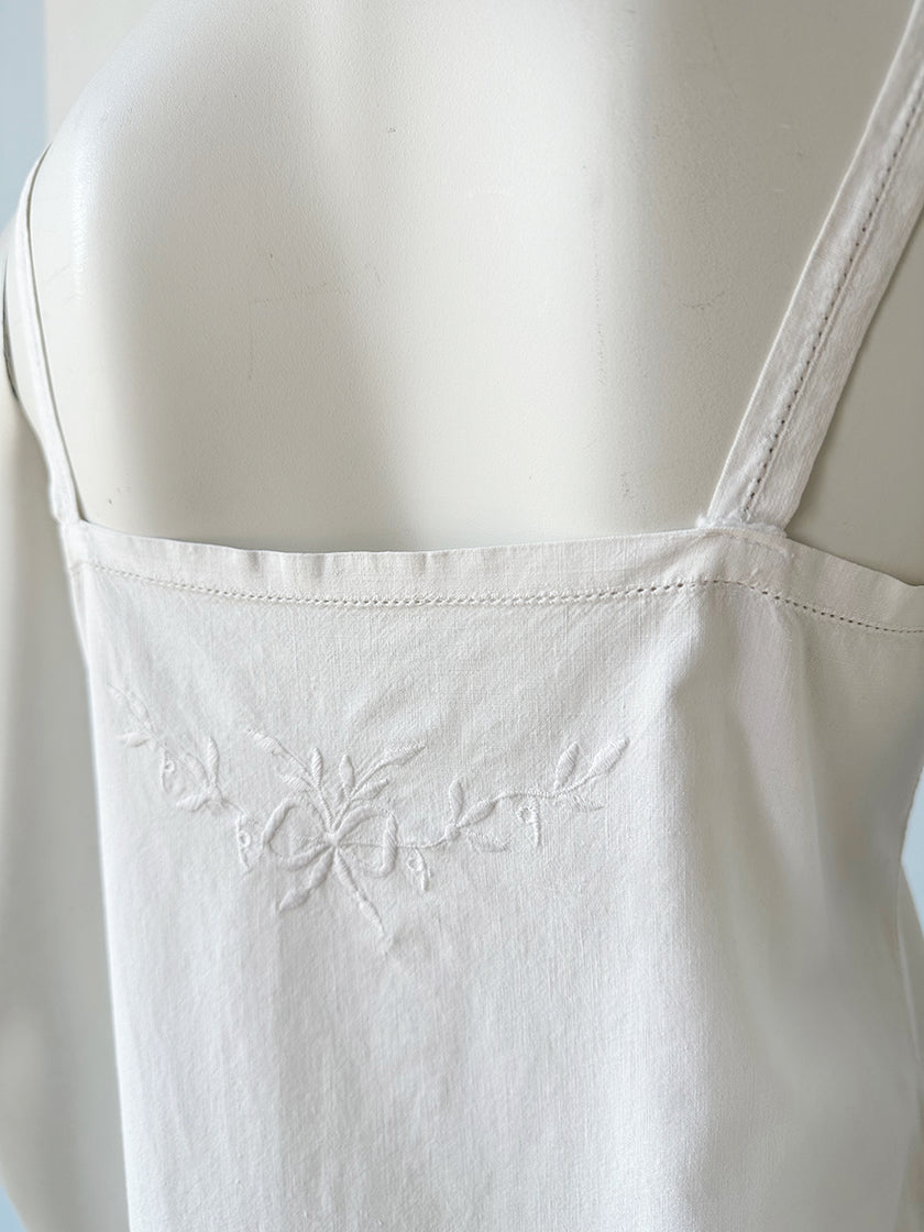 Wit lang brocante hemd