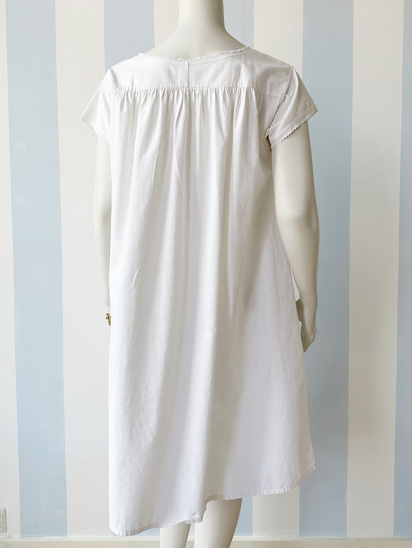 Wit brocante nachthemd