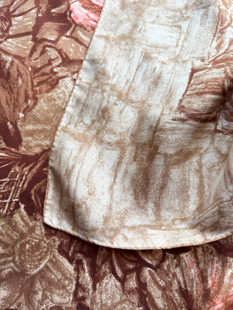 Vintage zijden designer sjaal