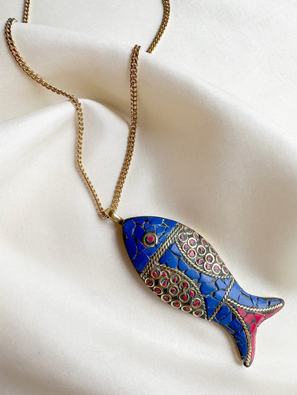 Nepalese ketting met vis