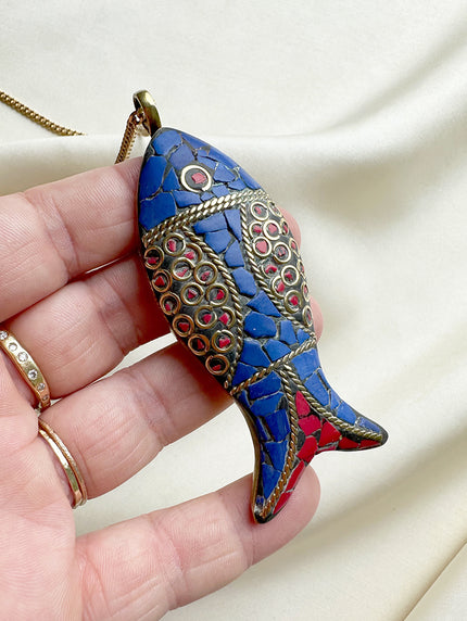 Nepalese ketting met vis