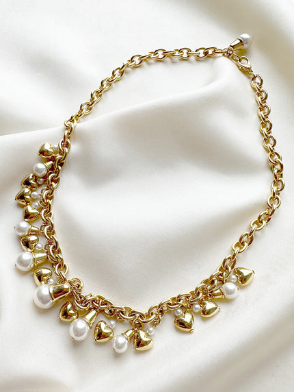 Gouden collier met bedels