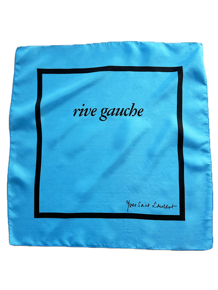 Blauwe designer pochet