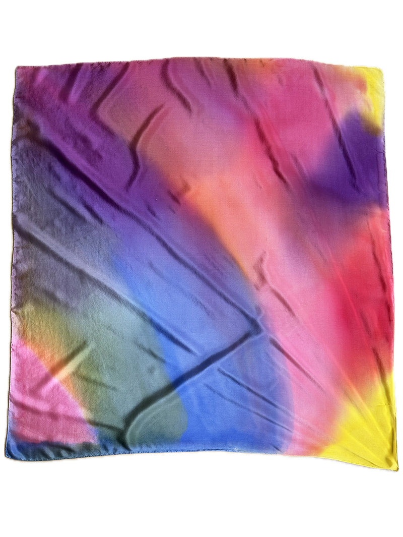 Zijden regenboog sjaal