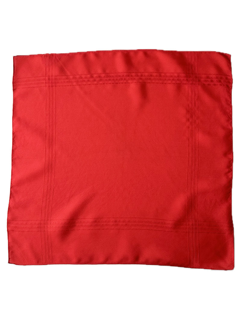 Knalrode zijden designer pochet